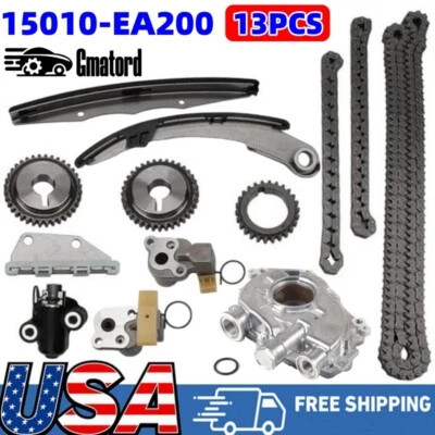 Timing Chain Kit Oil Pump Set VQ40DE for 2005-19 Nissan Pathfinder Frontier 4.0L - Image 1 of 4