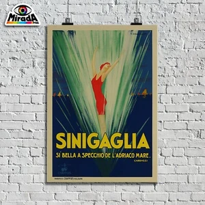 Autorenkopie POSTER Vintage Poster Senigallia Adriatico Carducci - Bild 1 von 3