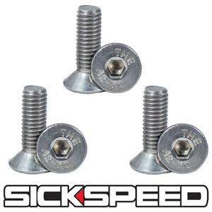 Argento Sterzo Ruota Vite 6PC Bullone Kit Per Nardi / Personale/Sparco/Per OMP - Picture 1 of 1