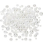  440 Pcs Plastic Circle Vase White Clay Floating Pearl Centerpieces