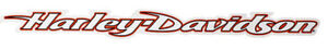 Harley-Davidson Script Cut-To-Shape Name 20"W x 2.5" Windshield Decal CG33400