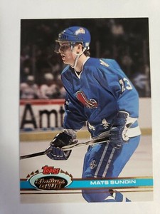 1991-92 Topps Stadium Club Hockey #300 Mats Sundin