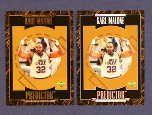1995-96 Upper Deck Predictor MVP & Redemption lot 2x #R8 Karl Malone L - Picture 1 of 2