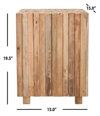 Safavieh Round Square End Table, Reduced Price 2172722554 FOX1001A - Image 1 of 4