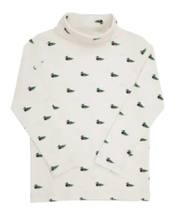 BEAUFORT BONNET  Mallard Duck Turtleneck  L/S Shirt - Whit - NWT Girls/Boys  6 - Picture 1 of 2