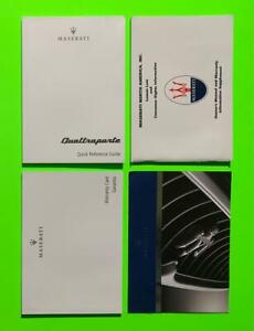 2014 Maserati QUATTROPORTE Factory Owners Manual Quick Reference Guide Set
