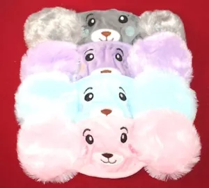 KIDS 4 PACK FACE MASK WARM BEAR 2 IN 1 WASHABLE REUSABLE MOUTH COVER & EARMUFF - Picture 1 of 12