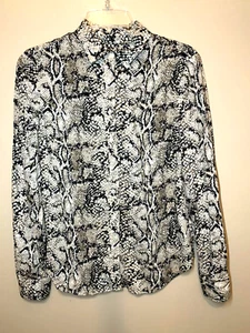 Camicia donna Talbots multicolore manica lunga colletto con bottoni taglia 4 - Foto 1 di 4