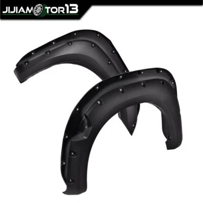 Ajuste para Nissan Titan 2004-2015 bolsillo remache estilo guardabarros llamaradas texturizadas 4 piezas Foto 1 de 4