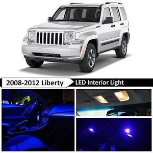 Kit de equipamiento interior de luces LED azules para Jeep Liberty KK 2008-2012 - Imagen 1 de 7