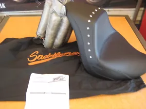 NOS Saddleman Renegade Studded Solo Seat W/Bag 2006-18 VN900B Classic 0810-0346 - Picture 1 of 10