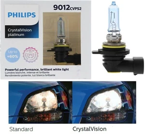 Philips Crystal Vision Platinum 9012 55W Two Bulbs Head Light Dual Beam Upgrade - Picture 1 of 12