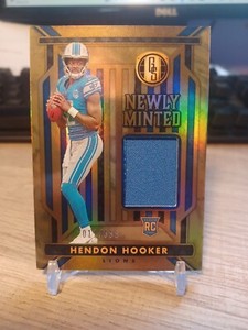 2023 Gold Standard Newly Minted Mem Hendon Hooker RC Patch /399 🔵⚪️ Lions