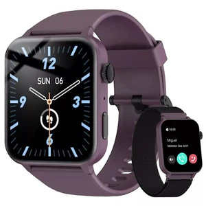 Smart Watches Donna Uomo (Effettua e Rispondi Chiamate) Schermo HD Fitness Tracker - Foto 1 di 9