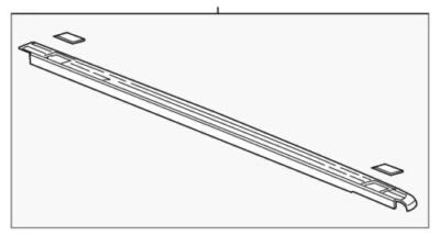 Genuine GM 2009-2014 Chevrolet Silverado 2500 3500 HD Truck Bed Molding 17802472 - Image 1 of 2