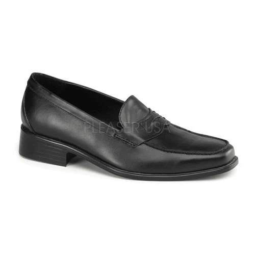 Sapatos fantasia Michael Jackson - Mocassim preto para cosplay de Halloween - Imagem 1 de 1