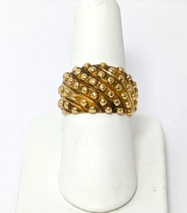 18K Gold Ring, Size 7-1/4 - Picture 1 of 9