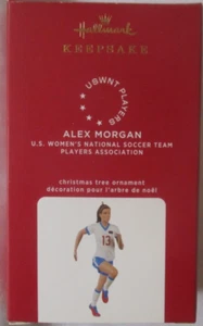HALLMARK KEEPSAKE ALEX MORGAN USWNT SOCCER CHRISTMAS ORNAMENT - NEW - Picture 1 of 6