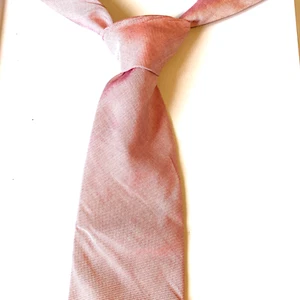 Necktie Zara 3.5" x 59" Silk Salmon Handmade Plain Designer Formal Classic - Picture 1 of 6
