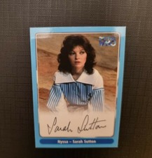 DOCTOR WHO SERIES 1 TRADING AUTOGRAPH CARD A13 SARAH SUTTON NYSSA STRICTLY INK
