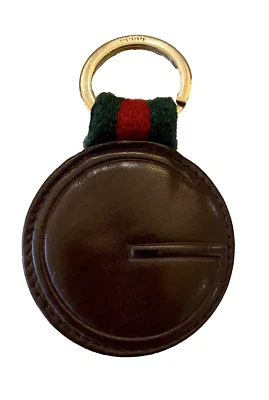 Gucci Sherry Line G Mark Key Chain Key Ring Brown Leather - Image 1 of 4