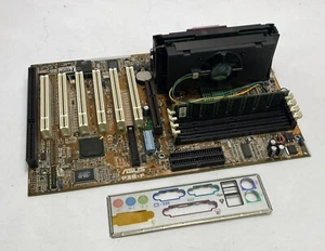 Asus P3B-F REV. 1.04 Slot 1 Motherboard - 6 x PCI, 1 x ISA, 1 x AGP Slots & BP - Afbeelding 1 van 6