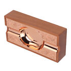 (Copper)Cigar Ashtray Light Luxury Vintage Portable Solid Wood Metal Cigar SP