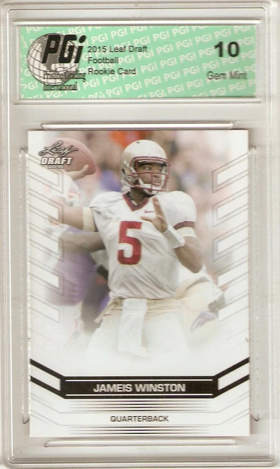 2015 Leaf Draft Rookie Card #04 Jameis Winston PGI 10 - Image 1 of 1