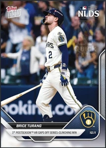 Brice Turang 1st Postseason HR NLDS - 2025 MLB Topps NOW® - Card 857 *IN HAND* C - Bild 1 von 2