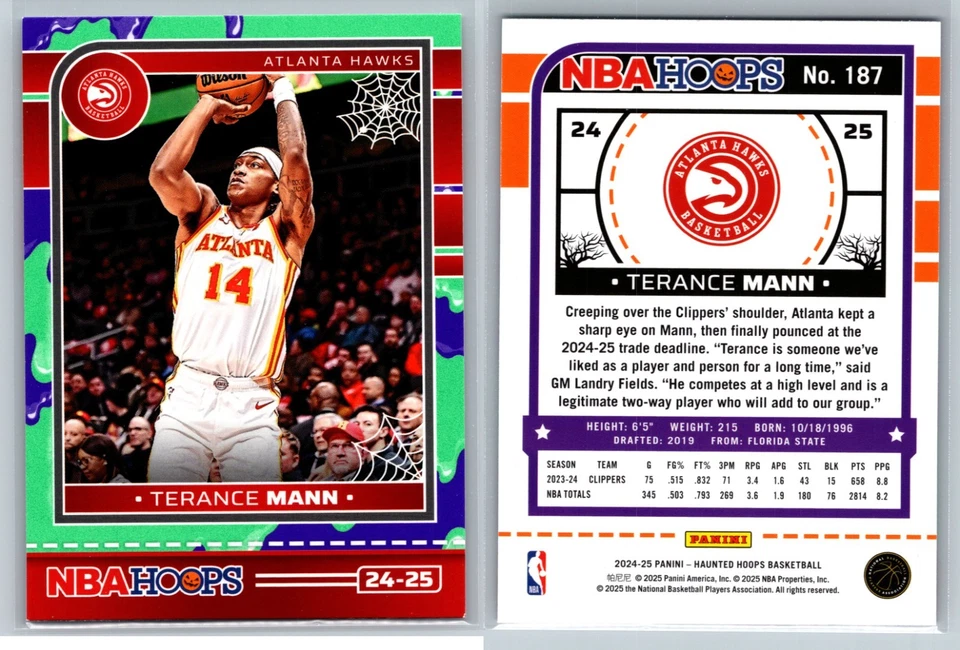 2024-25 Panini NBA Aros embrujados Baloncesto Slime Paralelos #1-300 ¡Tú eliges! Foto 1 de 1