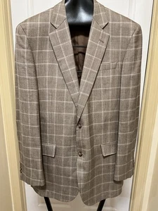 Brooks Brothers 1818 Madison Blazer Herren Seide Leinen Wolle Blazer 42 lang - Bild 1 von 11