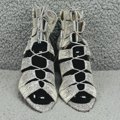 LOEFFLER RANDALL Shoes Womens 7.25 B Badge Gray Strappy - Image 1 of 4