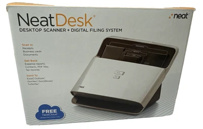 Neat Desk Pass-Through Scanner Red Home Office Edition ND-1000 New - Image 1 of 4
