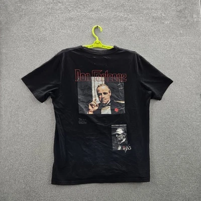 Camisa Shoe Palace Hombre L Negra Estampado Gráfico Don Corleone El Padrino Película Foto 1 de 4