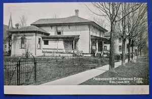 Bolivar, NY. Friendship St. Looking East - 1900s PMC Postcard - Picture 1 of 2