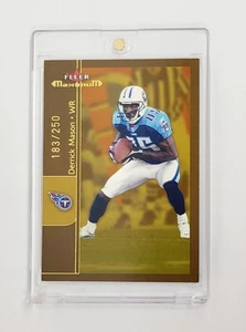 MINT #/ED GOLD 2002 Fleer Maximum Football #159 Derrick Mason TENNESSEE TITANS - Bild 1 von 2