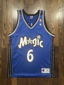 Camiseta deportiva rara Patrick Ewing #6 Orlando Magic Champion talla 40 mediana - Imagen 1 de 5
