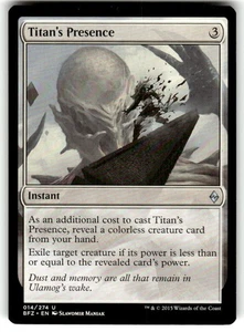 Titan's Presence Battle for Zendikar Regular MTG - Picture 1 of 2