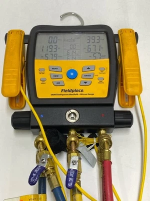 Colector de refrigerante FIELDPIECE SM380V 3 puertos SMAN con medidor de micras (UD2113876) Foto 1 de 3
