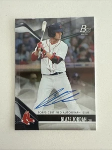 2021 BOWMAN PLATINUM AUTO BLAZE JORDAN BOSTON RED SOX #TOP-9 NM - Picture 1 of 2