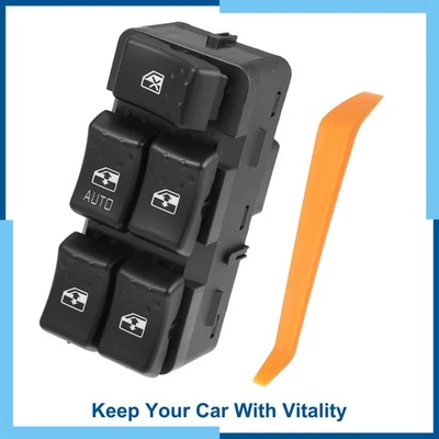 Pack (1) Front Left Side Power Window Master Switch for Saturn Ion 2003-2007 - Image 1 of 4