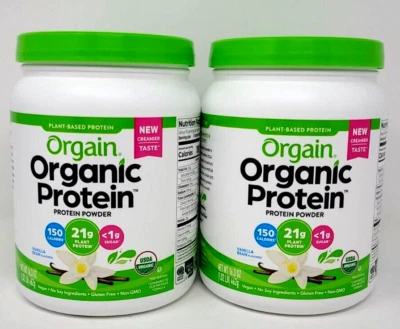 2X Orgain Organic Protein Vanilla Bean 16.3oz ~EXP: 9/26 - Image 1 of 4