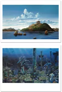 Robert Lyn Nelson Athenian Odyssey SIGNED Diptych Greece Greek Ocean art 317/400 - Picture 1 of 14