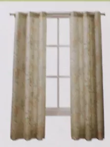 The Big One Grommet Curtain Panel Set - Amal Orange - Picture 1 of 3