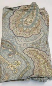 Pottery Barn Etienne 2 Pillow Shams Paisley Standard Beige Sandy Blue/Gray?? - Picture 1 of 18