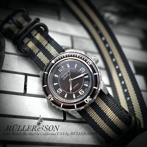 Actualización a Movimiento NE15 con Rueda de Fecha Negra en Reloj Müller&Son SNZF SNZH Mod - Imagen 1 de 1