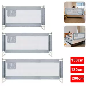 150/180/200cm Toddler Bed Rail Safety Guards Baby Protection Adjustable Height - Picture 1 of 23