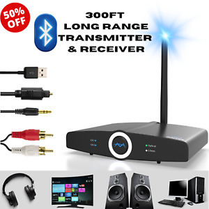 Bluetooth Long Range Transmitter for TV Headphones speakers system Home RTX