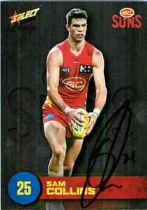 Signed 2021 Gold Coast Suns AFL Footy Stars Prestige Card - Sam Collins - Bild 1 von 3