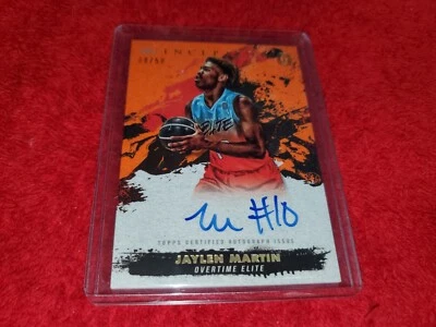 2021-22 TOPPS INCEPTION OVERTIME JAYLEN MARTIN RC ORANGE AUTO CARD 08/50 - Image 1 of 2